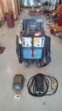 MILLER DIALARC H.F. WELDER WITH TIG ATTACHMENT, FOOT CONTROL & RADIATOR -1 COOLING SYSTEM (POWERS