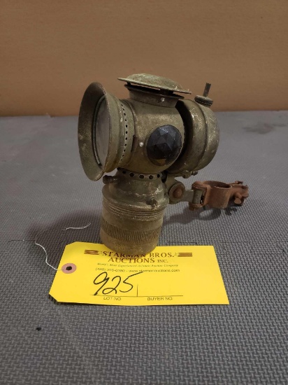 MOTORCYCLE HANDLE BAR MOUNTED CARBIDE LANTERN