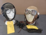 FLIGHT HELMET/LINERS WITH GOGGLES