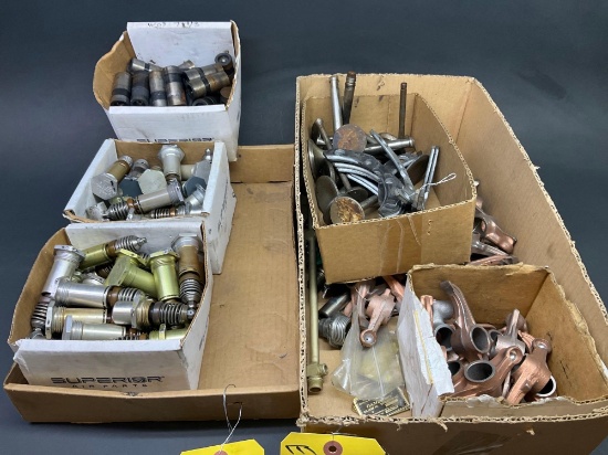 ROCKER ARMS, VALVES, LIFTERS, VERNATHERMS & CYLINDER BASE PLATES