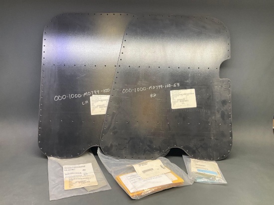 NEW BARON ICE SHIELDS 000-1000-M0799-100-53 & -51, HINGES 002-410001-143 & -107, AND BOOT SEAL