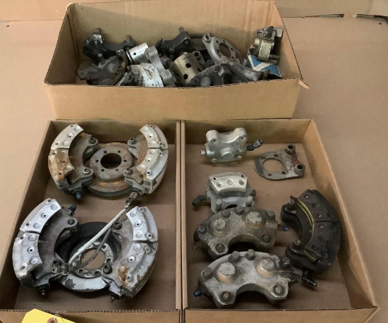 BOXES OF BRAKE CALIPERS AND BRAKE INVENTORY