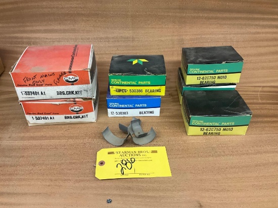 CONTINENTAL BEARINGS 530386, 530383, 537401A1, 628750M10 (SOME ARE INCOMPLETE SETS)