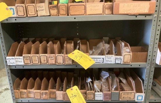 SHELVES OF NEW CONTINENTAL & LYCOMING STUDS AND BUSHINGS (DOES NOT INCLUDE SHELVES)