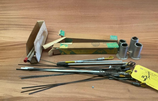 (LOT) NEW & USED DIPSTICKS, DIPSTICK HOUSING & FILLER NECKS