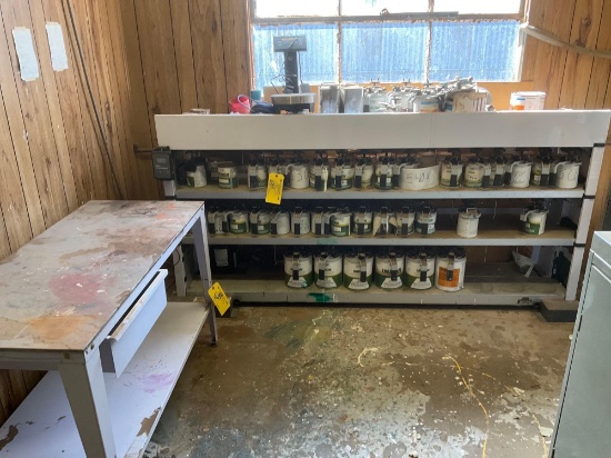 FILLON TECHNOLOGIES PAINT MIXING STATION WITH SCALE & TABLE (LOCAL PICKUP ONLY/PACKING NOT