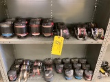 SHELVES OF USED DRY VAC PUMPS (DOES NOT INCLUDE SHELVING)