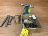 PNEUMATIC POP RIVET PULLER, CHERRY MAX PULLING HEADS & MISC