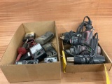 BOXES OF HEAT GUNS (WORK) & MULTIMETERS