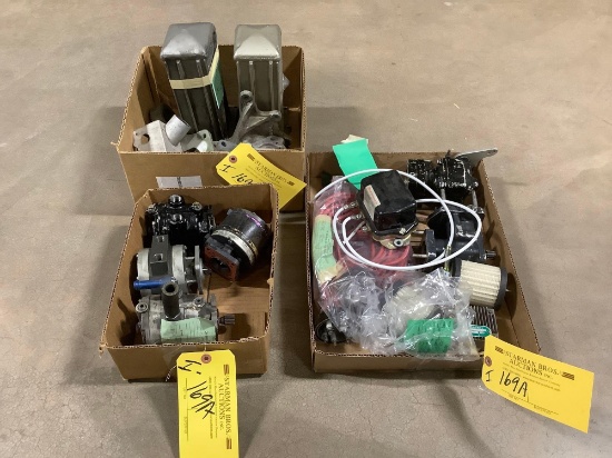 BOXES OF VACUUM PUMPS, OIL COOLERS & ACCY INVENTORY