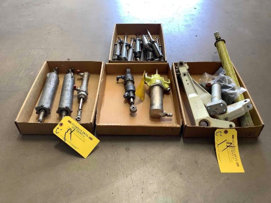 BOXES OF ACTUATORS, TORQUE LINKS 67012-000, MICROSWITCH HOUSINGS & MISC