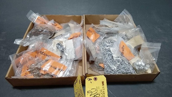 (LOT) BOXES OF AN & MS HARDWARE