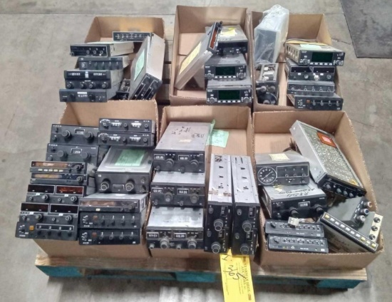 BOXES OF KING & NARCO RADIOS FOR PARTS OR REPAIR