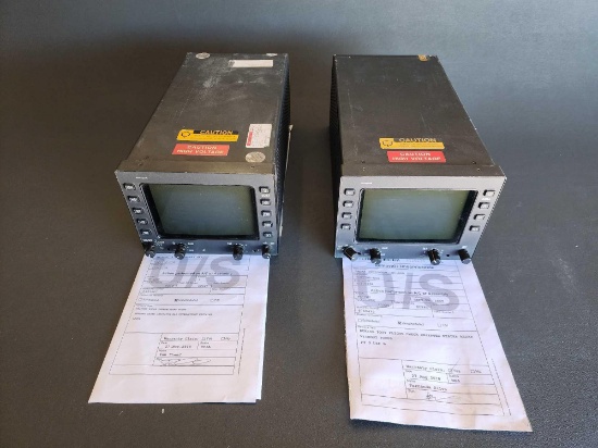 HONEYWELL WI-660 & WI-700 RADAR INDICATORS 7007700-604 & -706 (BOTH NEED REPAIR)