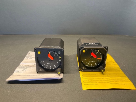 COLLINS 339H-4 RADIO ALTIMETERS 622-1204-004 (1 REPAIRED & 1 INSPECTED)