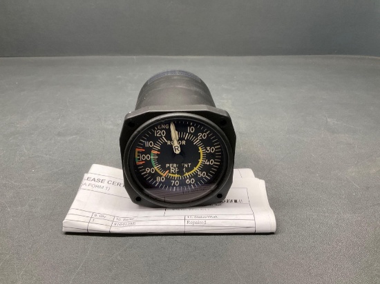 BELL 412 TRIPLE TACHOMETER 412-075-010-109 ALT# 3943333-9002 (REPAIRED)