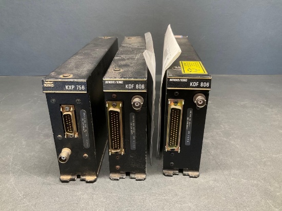 KING KXP-756 TRANSPONDERS 066-1071-00 (NO TAG) & KDF-806 RECEIVERS 066-1077-00 & -01 (REMOVED FOR