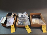 BOXES OF BRIEFER COMPUTERS, PASSANGER ADDRESS INVENTORY & PA AMPLIFIERS (ALL NEED REPAIR)