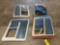 STACKS OF USED BELL 206 WEDGE WINDOWS & SIDE WINDOWS