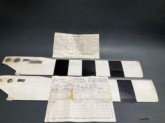 BELL TAIL ROTOR BLADES 206-016-201-127 & -131 59 & 64 HRS REMAINING