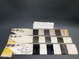 BELL TAIL ROTOR BLADES 206-016-201-131 & -127, 86-50 HRS REMAINING (1 IS DENTED)