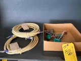(LOT) BATTERY CONNECTORS & NEW BATTERY CABLES