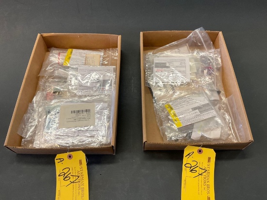 BOXES OF NEW SWITCHES MPA106F, W104PAB2, MS24524-23, J20125-03, MTA-206N, MS27718-26-1, MTA106D,