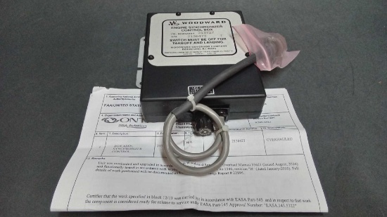 WOODWARD SYNCH CONTROL BOX 213727 (OVERHAULED)
