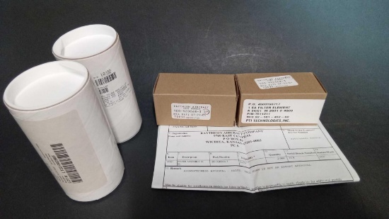 (LOT) NEW KING AIR FUEL FILTERS & ANALYSIS KITS 100-920068-3 AND KA100