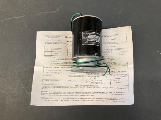 ANTI-SKID/HYDRAULIC PUMP MOTOR MP50B-1 (OVERHAULED) S/N 1036
