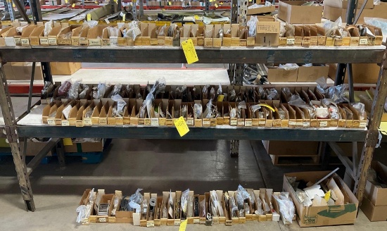 SHELVES OF AIRFRAME, HARDWARE, ELECTRICAL & MISC INVENTORY (DOES NOT INCLUDE RACK)
