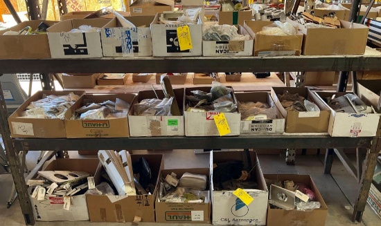 BOXES OF N.O.S. PIPER AIRFRAME & ELECTRICAL INVENTORY