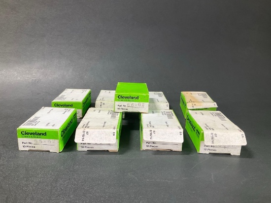 (9) BOXES OF CLEVELAND BRAKE LININGS 66-62 (ALL APPEAR FULL)