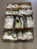 BOXES OF PIPER BRACKETS, PLATES, SEALS & EXPENDABLES
