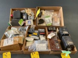 BOXES OF RELAYS, POWER SUPPLIES CONTROLLERS & ELECTRICAL INVENTORY