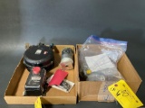 BOXES OF SQUIBS 862710-00, LIFT DETECTORS, OUTFLOW VALVE, MOTOR, ETC (MOST NEED REPAIR)