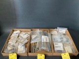 BOXES OF BUSHINGS, PULLEYS, ROD ENDS & STATIC WICKS