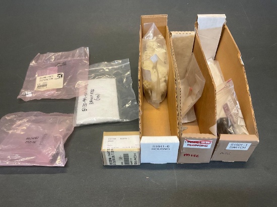 (LOT) NEW MICROSWITCH MS25085-1, ANNUNCIATOR SWITCH S1696-5, DIODE, FUSE & CONNECTORS