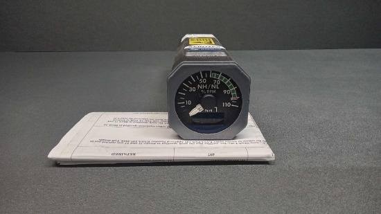 % RPM INDICATOR SEDL-0C29J ALT# 120-IN-0067 (REPAIRED 2020) S/N 497