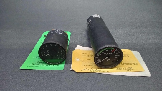 (LOT) PIPER ITT INDICATOR 56515-2 (OLD REPAIRED TAG) & 152C42G (REPAIRABLE)
