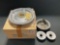 (LOT) CLEVELAND 5.00-5 WHEEL 40-77C (HAS BEEN REPAIRED) OUTBOARD WHEEL HALF 300-243 (OVERHAULED) &