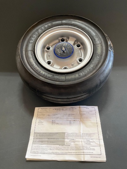 LEARJET NOSE WHEEL ASSY 5000404-2 (OVERHAULED) WITH NEW 18X5.75-8 TIRE