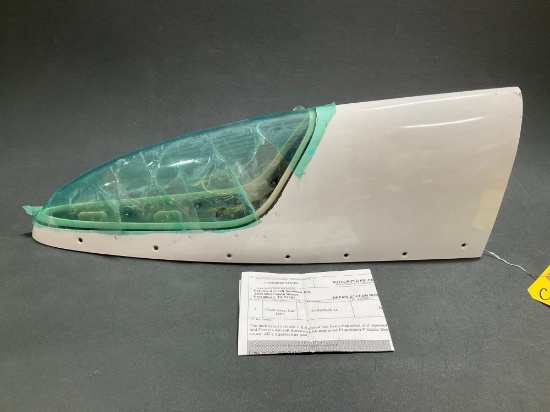 HAWKER NAV LIGHT LENSE/TIP ASSY 25-9WS535-1A (REPAIRED) S/N 1506