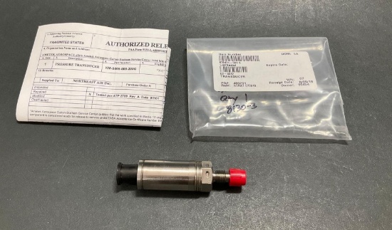 AMETEK PRESSURE TRANSDUCER KM-S005-008-200G (REPAIRED 2006) S/N 02-4512