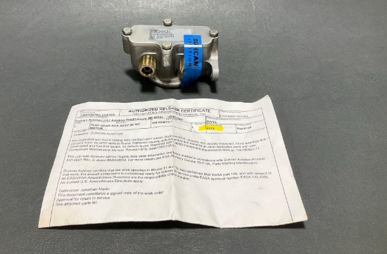 KING AIR FLAP GEARBOX ASSY WITHOUT MOTOR 100-524074-1 (REPAIRED 2019) S/N 4275
