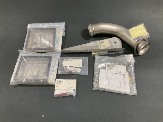 (LOT) DRAIN VALVE 50C-2L3, CABLE 5415542-16HP, 402 EXHAUST K9910301-31, TUBE & AIRFILTER