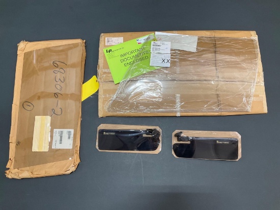 NEW PIPER PA32/34 GREY LEFT PILOT WINDOW LP-952SG, ROSEN VISORS & 68306-002 WINDOW