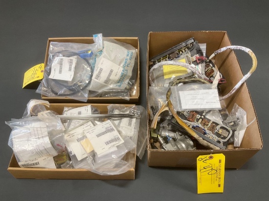 BOXES OF THRUST REVERSER LOCKOUT ASSYS, LATCH ACTUATORS, PANELS, ETC (MOST WITH INSPECTION