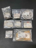 CESSNA AXLE SPACER 1241061-1, WHEEL COVERS 0743627-1, EXHAUST CLAMPS 0750161-25, 1250860-29 & MISC