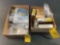BOXES OF GARMIN & KING DATA CARDS, MOUNTS & AVIONICS REPAIR INVENTORY